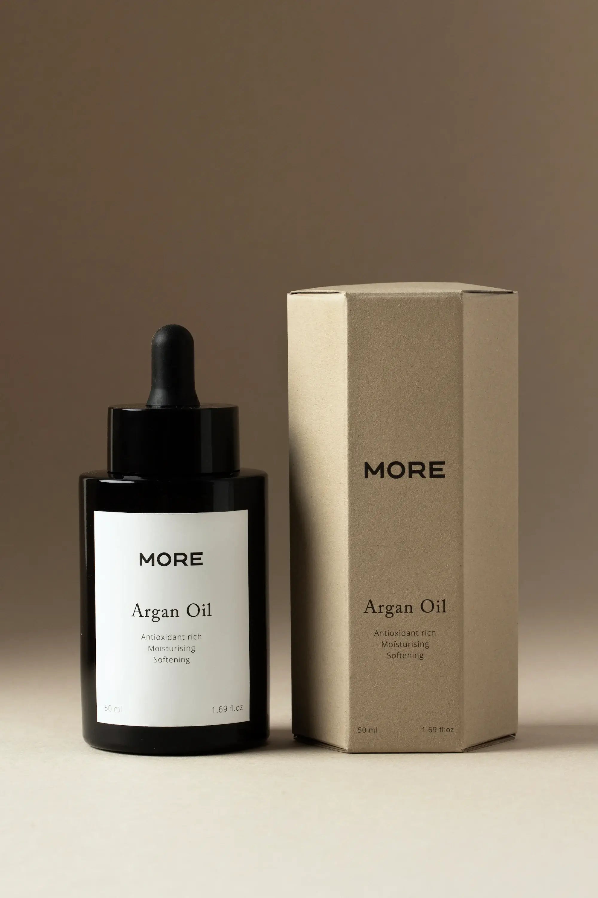 Biologische arganolie 50 ml van More Natural met verpakking